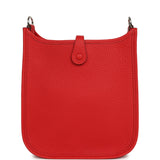 Hermes Evelyne TPM Rouge Radieux Clemence Palladium Hardware - Thumbnail View 4