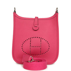 Pre-owned Hermes Evelyne TPM Rose Mexico Maurice Palladium Hardware