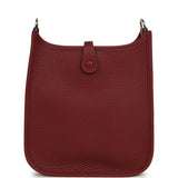 Hermes Evelyne TPM Rouge H Clemence Palladium Hardware - Thumbnail View 4