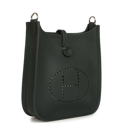 Hermes Evelyne TPM Vert Mangrove Clemence Palladium Hardware