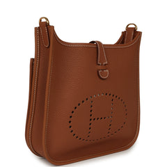 Hermes Evelyne 23 Gold Clemence Gold Hardware