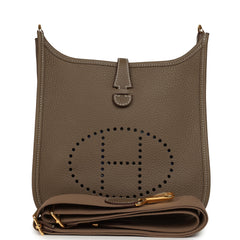 Hermes Evelyne 23 Etoupe Clemence Gold Hardware