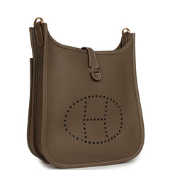 Hermes Evelyne 23 Etoupe Clemence Gold Hardware