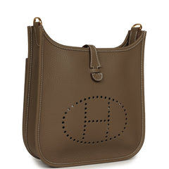 Hermes Evelyne 23 Etoupe Clemence Gold Hardware
