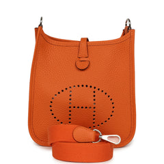 Hermes Evelyne TPM Orange Clemence Palladium Hardware