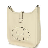 Pre-owned Hermes Evelyne 23 Cream Clemence Palladium Hardware - Thumbnail View 5