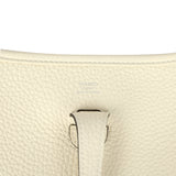Pre-owned Hermes Evelyne 23 Cream Clemence Palladium Hardware - Thumbnail View 7