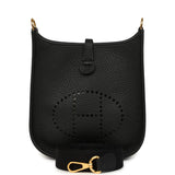 Pre-owned Hermes Evelyne TPM Black Clemence Gold Hardware - Thumbnail View 1