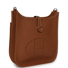 Hermes Evelyne 23 Gold Clemence Palladium Hardware