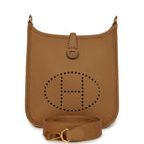 Pre-owned Hermes Evelyne TPM Biscuit Clemence Gold Hardware - Thumbnail View 1