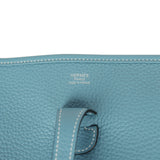 Hermes Evelyne III PM Blue Jean Clemence Palladium Hardware - Thumbnail View 7