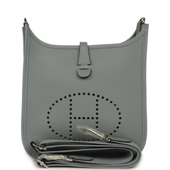 Hermes Evelyne 23 Gris Pantin Clemence Palladium Hardware