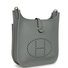 Hermes Evelyne 23 Gris Pantin Clemence Palladium Hardware