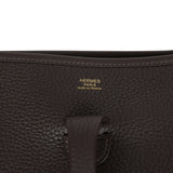 Hermes Evelyne III PM Ebene Clemence Gold Hardware - Thumbnail View 7