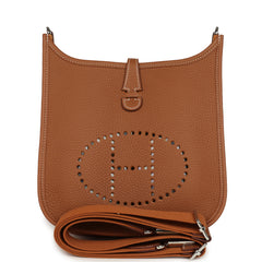 Hermes Evelyne 23 Gold Clemence Palladium Hardware