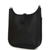 Hermes Evelyne 23 Black Clemence Gold Hardware - Thumbnail View 5