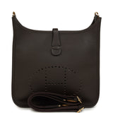 Hermes Evelyne III PM Ebene Clemence Gold Hardware - Thumbnail View 1