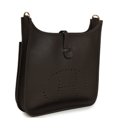 Hermes Evelyne III PM Ebene Clemence Gold Hardware