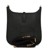 Hermes Evelyne 23 Black Clemence Gold Hardware - Thumbnail View 1