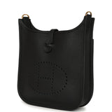 Hermes Evelyne 23 Black Clemence Gold Hardware - Thumbnail View 5