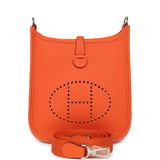 Hermes Evelyne TPM Tangerine Clemence Palladium Hardware - Thumbnail View 1