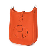 Hermes Evelyne TPM Tangerine Clemence Palladium Hardware - Thumbnail View 5