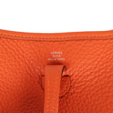 Hermes Evelyne TPM Tangerine Clemence Palladium Hardware - Thumbnail View 7