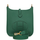 Hermes Evelyne TPM Vert Moyen Clemence Gold Hardware - Thumbnail View 1
