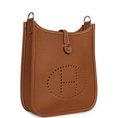 Pre-owned Hermes Evelyne TPM Gold Clemence Palladium Hardware