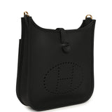 Hermes Evelyne 23 Black Clemence Gold Hardware - Thumbnail View 2