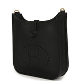Hermes Evelyne 23 Black Clemence Gold Hardware - Thumbnail View 5