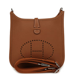 Hermes Evelyne 23 Gold Clemence Palladium Hardware