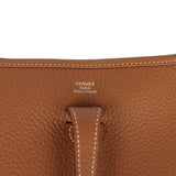 Hermes Evelyne 23 Gold Clemence Palladium Hardware - Thumbnail View 7