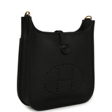 Hermes Evelyne 23 Black Clemence Gold Hardware - Thumbnail View 2