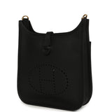 Hermes Evelyne 23 Black Clemence Gold Hardware - Thumbnail View 5