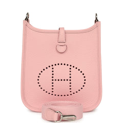Hermes Evelyne TPM Rose Sakura Clemence Palladium Hardware