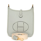 Pre-owned Hermes Evelyne TPM Bleu Pale Clemence Gold Hardware - Thumbnail View 1