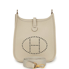Hermes Evelyne TPM Craie Clemence Gold Hardware