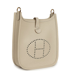 Hermes Evelyne TPM Craie Clemence Gold Hardware