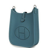 Hermes Evelyne TPM Blue Jean Clemence Palladium Hardware - Thumbnail View 5
