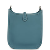 Hermes Evelyne TPM Blue Jean Clemence Palladium Hardware - Thumbnail View 4
