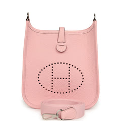 Hermes Evelyne TPM Rose Sakura Clemence Palladium Hardware
