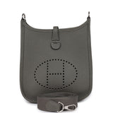 Pre-owned Hermes Evelyne TPM Gris Meyer Clemence Palladium Hardware - Thumbnail View 1