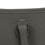 Pre-owned Hermes Evelyne TPM Gris Meyer Clemence Palladium Hardware - Thumbnail View 7
