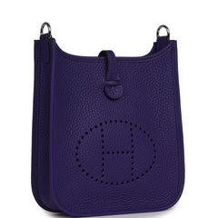 Hermes Evelyne TPM Purple Clemence Palladium Hardware