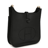 Hermes Evelyne 23 Black Clemence Gold Hardware - Thumbnail View 2