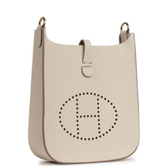 Hermes Evelyne Sellier TPM Craie Epsom Gold Hardware