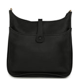 Hermes Evelyne III GM Black Clemence Gold Hardware - Thumbnail View 4