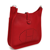 Hermes Evelyne III PM Rouge Casaque Clemence Palladium Hardware - Thumbnail View 2