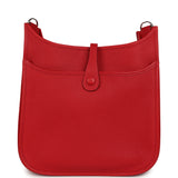 Hermes Evelyne III PM Rouge Casaque Clemence Palladium Hardware - Thumbnail View 4